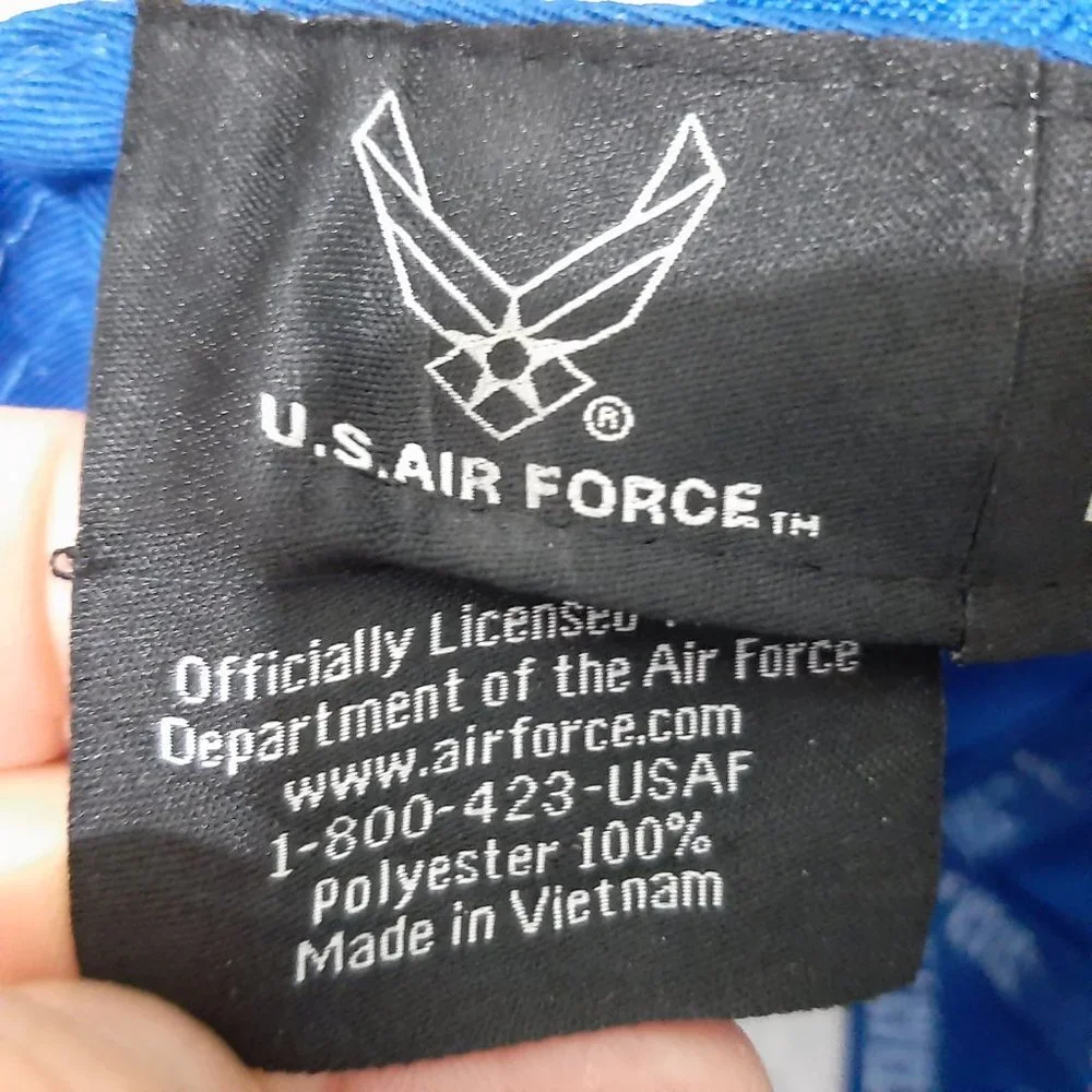 U.S. Air Force Wings Hat Royal Blue Puff Embroider